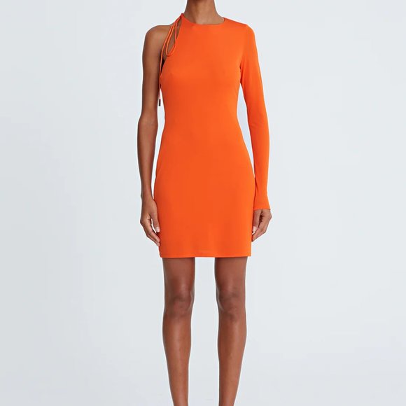 Halston Kayleigh Sheath Dress - Orangeade - Size 12 - Picture 4 of 7